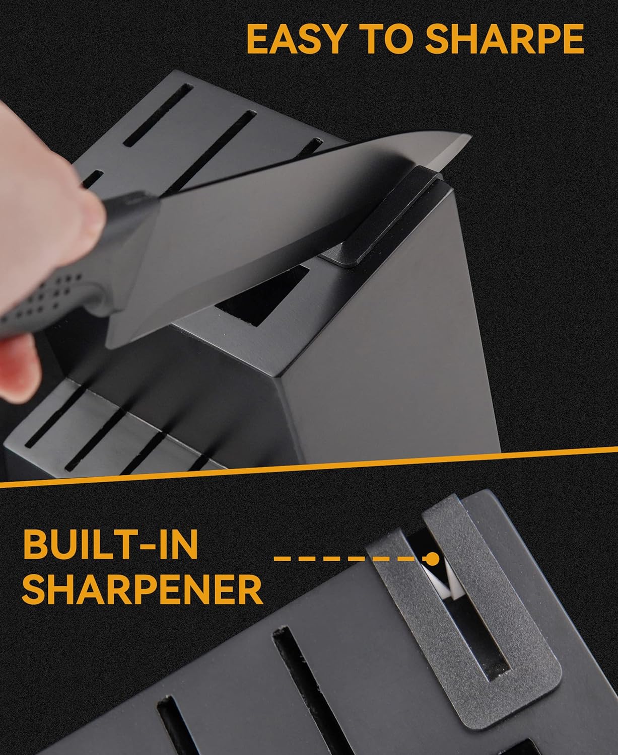 15 Pcs Black Knife Set product reviewed by Knives Reviewed