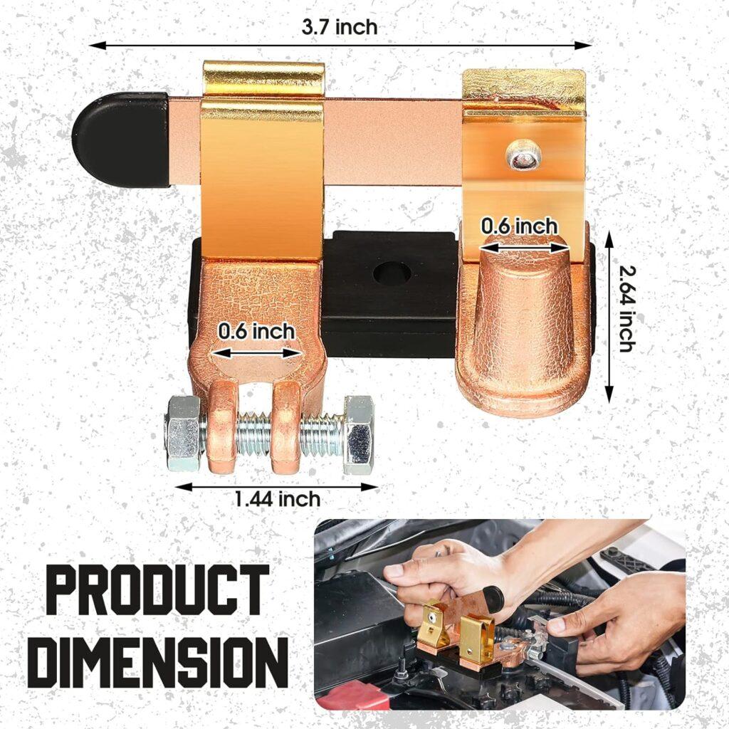 2 Pack Top Post Knife Blade Master Switch Side Post Battery Disconnect Switch 12V/ 24V 250/750 Amps Battery Cut Off Switch for Auto Car RV Boat Truck (Top Post Negative Vertical) 2 Pack Top Post Knife Blade Master Switch Side Post Battery Disconnect Switch 12V/ 24V 250/750 Amps Battery Cut Off Switch for Auto Car RV Boat Truck (Top Post Negative Vertical)
