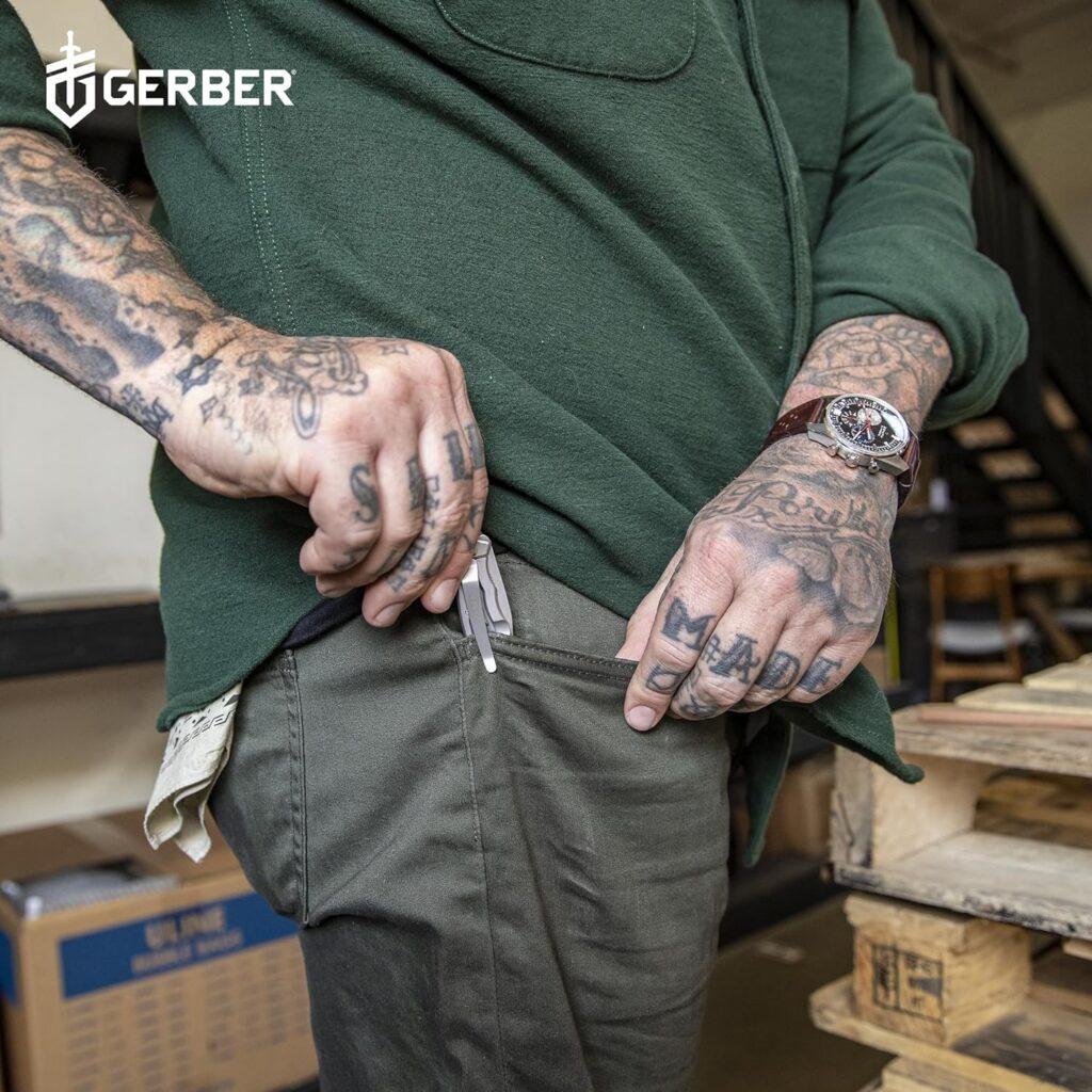 Gerber Gear Paraframe Mini Pocket Knife - 2.2 Plain Edge Blade Length Folding Knife - EDC Gear and Equipment - Stainless Steel Gerber Gear Paraframe Mini Pocket Knife - 2.2 Plain Edge Blade Length Folding Knife - EDC Gear and Equipment - Stainless Steel