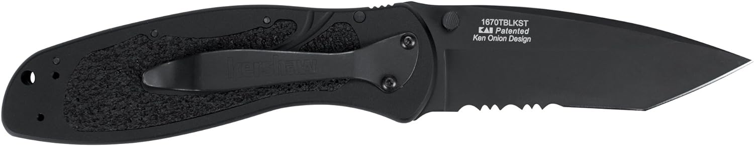 Kershaw Blur Tanto Black Pocket Knife product reviewed by Knives Reviewed