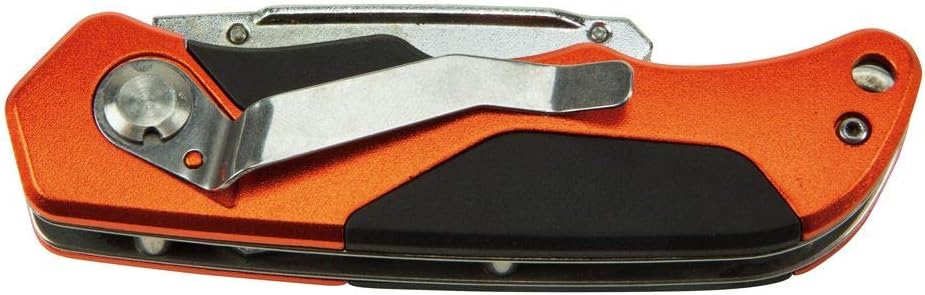 Klein Tools 44131 Utility Knife, Folding Heavy Duty Retractable Box Cutter and Crafting Knife, Includes Pocket Clip and 1 Blade Klein Tools 44131 Utility Knife, Folding Heavy Duty Retractable Box Cutter and Crafting Knife, Includes Pocket Clip and 1 Blade