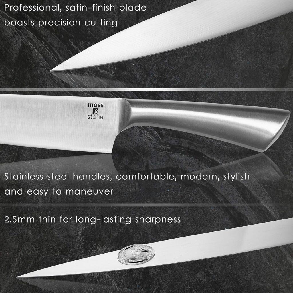 Moss & Stone Chef Knife Set product reviewed by Knives Reviewed