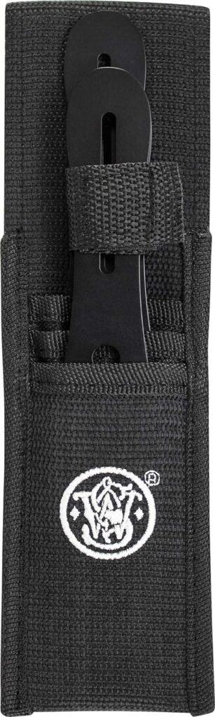 Smith  Wesson Bullseye Throwing Products with Full Tang Stainless Steel Design and Protective Nylon Sheaths for Recreation and Competition