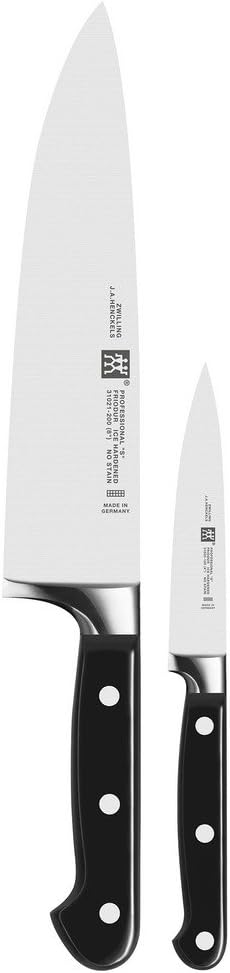 ZWILLING Professional S 2-Piece Razor-Sharp German Chefs Knife Set, Made in Company-Owned German Factory with Special Formula Steel perfected for almost 300 Years, Dishwasher Safe ZWILLING Professional S 2-Piece Razor-Sharp German Chefs Knife Set, Made in Company-Owned German Factory with Special Formula Steel perfected for almost 300 Years, Dishwasher Safe