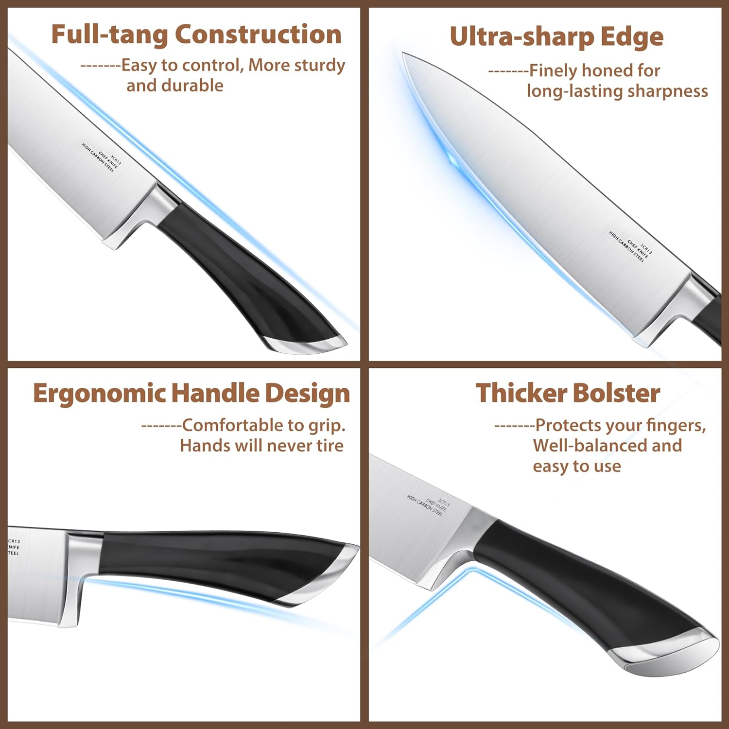 HaWare Kitchen Knife Set product reviewed by Knives Reviewed