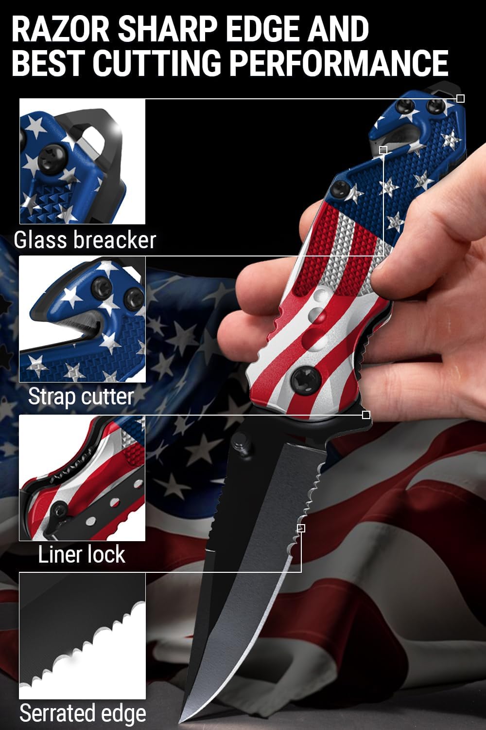 2,95″ Serrated Blade Pocket Knife product reviewed by Knives Reviewed