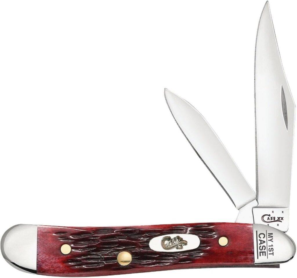 Case WR XX Pocket Knife Brown Synthetic Jigged Peanut Item #046 - (6220 SS) - Length Closed: 2 7/8 Inches