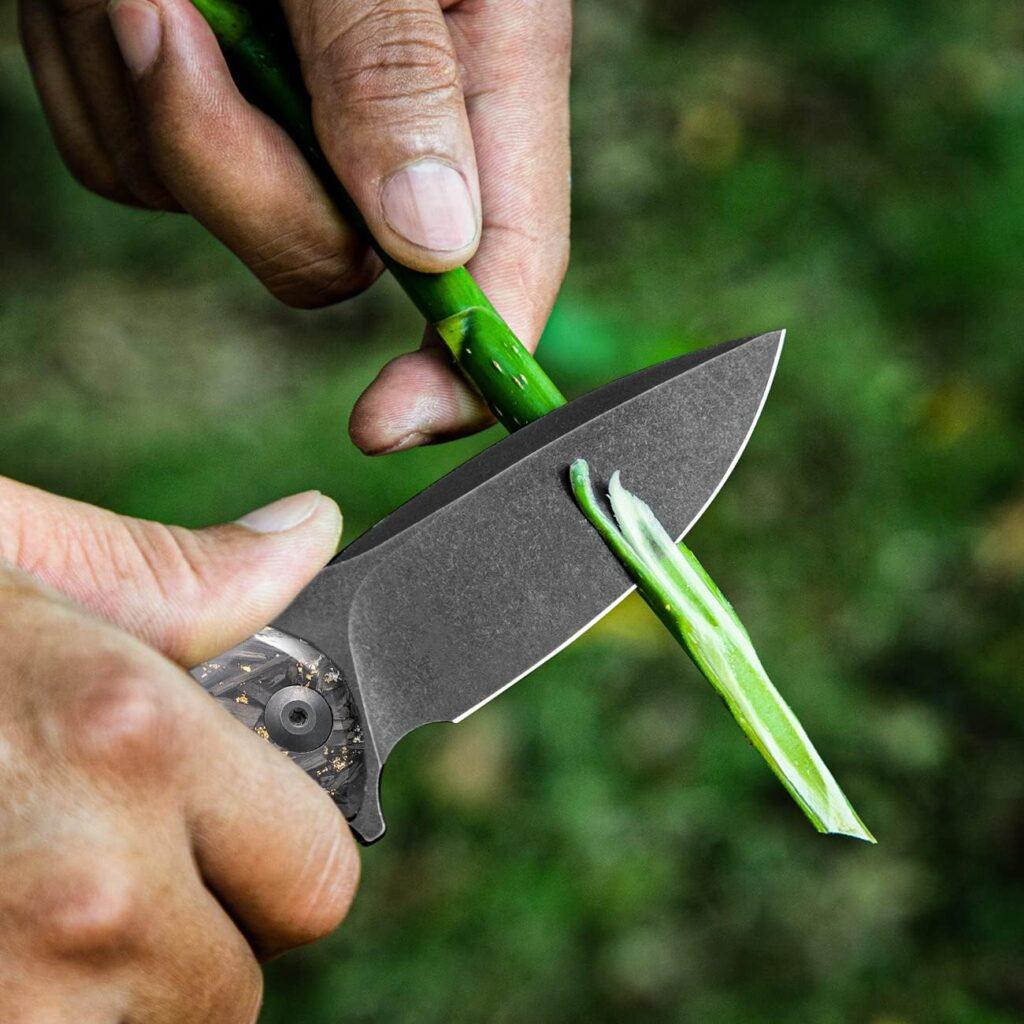 CIVIVI Folding Pocket Knife- Praxis Flipper Liner Lock Knife, 3.75 Black Stonewashed Blade with Cuibourtia Wood Handles, Reversible Clip for Everyday Carry Outdoor Use C803H CIVIVI Folding Pocket Knife- Praxis Flipper Liner Lock Knife, 3.75 Black Stonewashed Blade with Cuibourtia Wood Handles, Reversible Clip for Everyday Carry Outdoor Use C803H