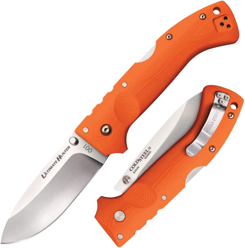 Cold Steel AD-10 and AD-15 Tactical Folding Knife with Lock and Pocket Clip - Premium S35VN Steel Blade