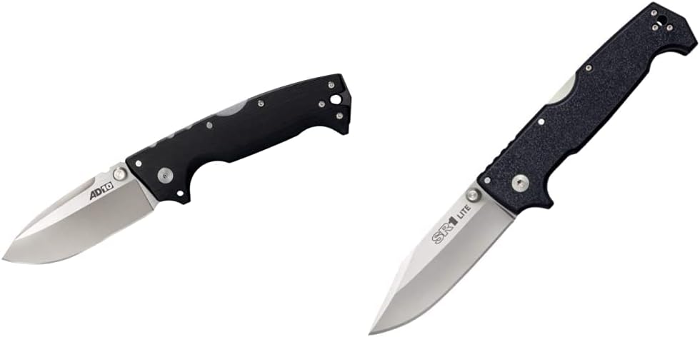Cold Steel AD-10 and AD-15 Tactical Folding Knife with Lock and Pocket Clip - Premium S35VN Steel Blade