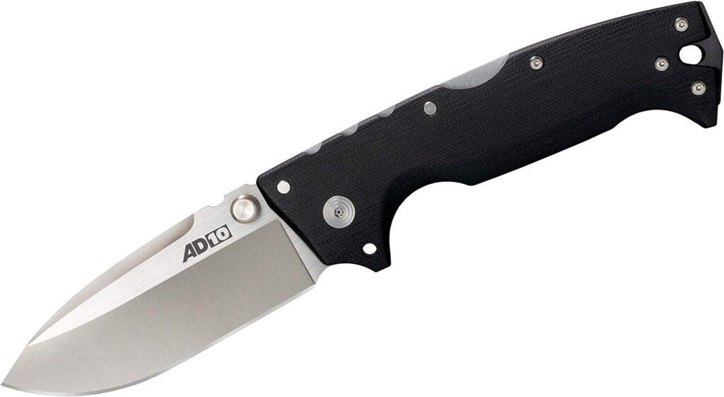 Cold Steel AD-10 and AD-15 Tactical Folding Knife with Lock and Pocket Clip - Premium S35VN Steel Blade