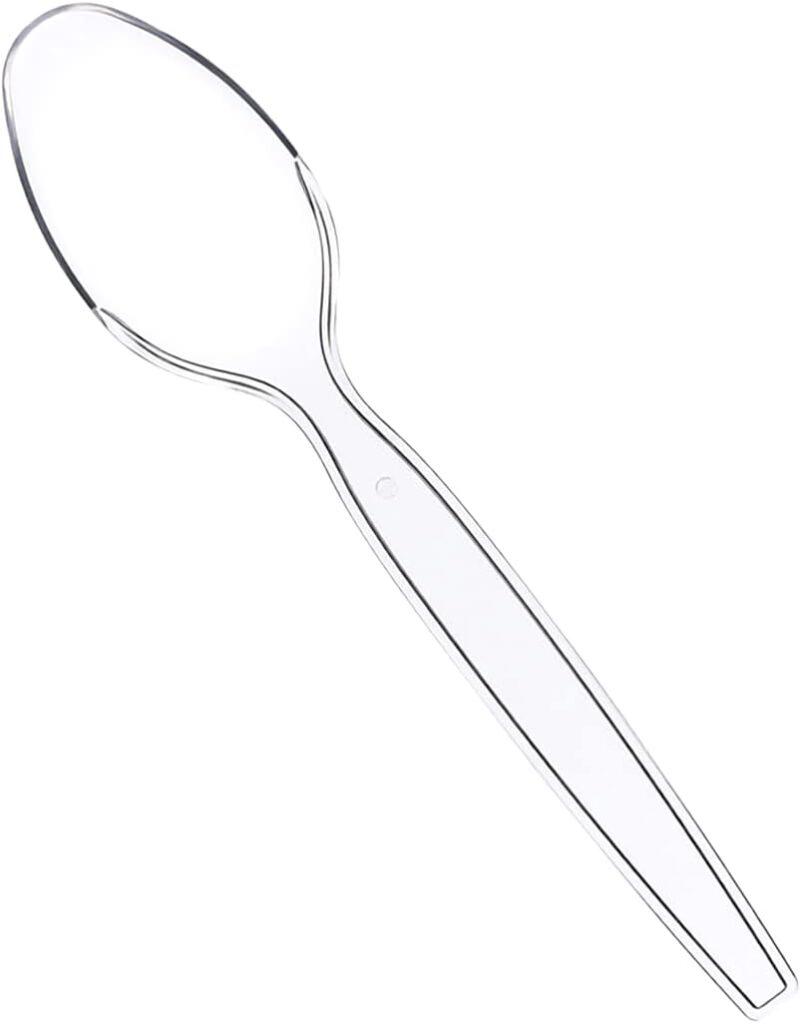 Comfy Package [100 Pack} Heavy Duty Disposable Basic Plastic Knives - Clear…