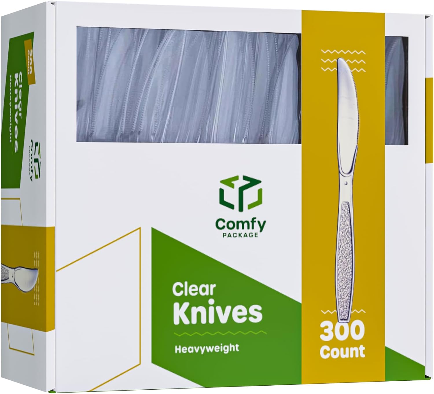 Comfy Package Heavyweight Plastic Knives product reviewed by Knives Reviewed