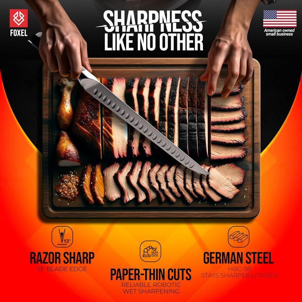 FOXEL 10 Inch Carving Slicer Knife product reviewed by Knives Reviewed
