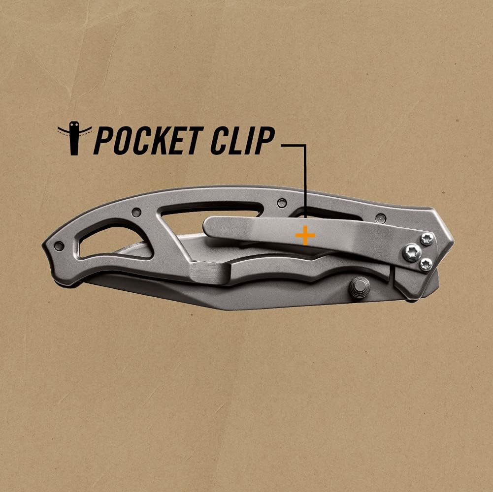 Gerber Gear Paraframe II Knife, Tanto Point, Black [31-001734], Large