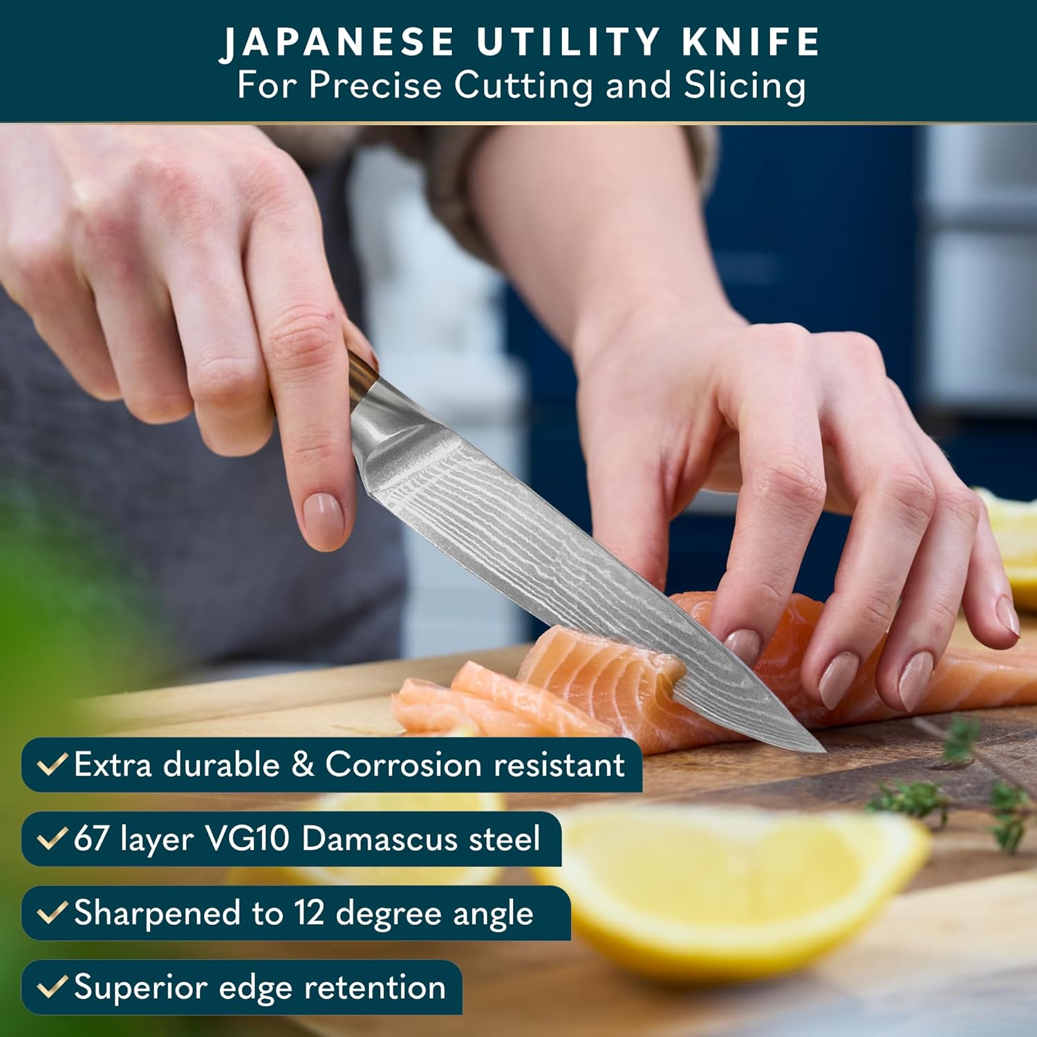 Home Hero Japanese Utility Knife product reviewed by Knives Reviewed