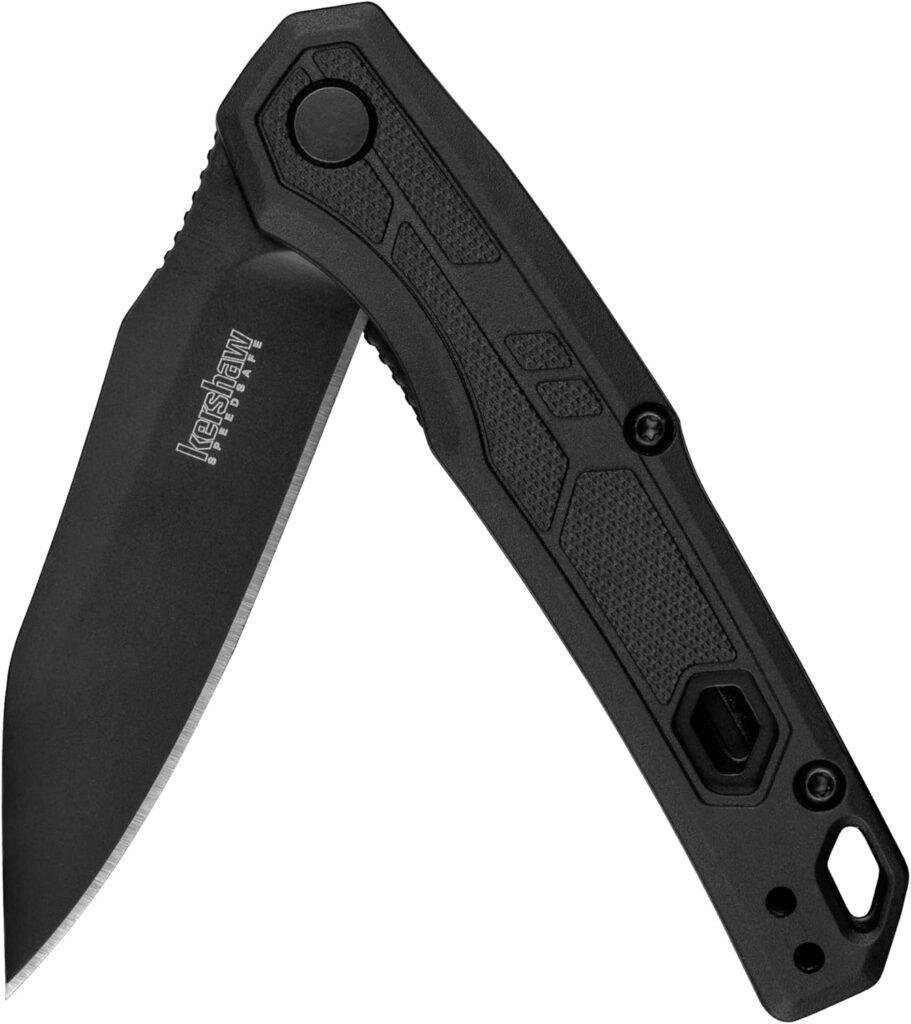 Kershaw Appa Folding Tactical Pocket Knife, SpeedSafe Opening, 2.75 inch Black Blade and Handle, Small, Lightweight Every Day Carry Kershaw Appa Folding Tactical Pocket Knife, SpeedSafe Opening, 2.75 inch Black Blade and Handle, Small, Lightweight Every Day Carry