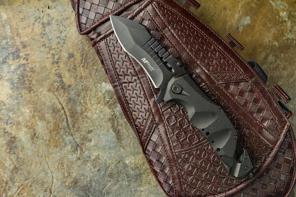 MTech USA – Spring Assisted Folding Knife – Stainless Steel Blade, Aluminum Handle w/ Embossed Flag, Rope Cutter, Glass Punch, Pocket Clip - Hunting, Camping, Survival, Tactical, EDC – MT-A845F MTech USA – Spring Assisted Folding Knife – Stainless Steel Blade, Aluminum Handle w/ Embossed Flag, Rope Cutter, Glass Punch, Pocket Clip - Hunting, Camping, Survival, Tactical, EDC – MT-A845F